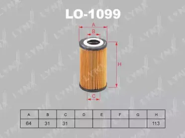Масляный фильтр LYNXauto купить