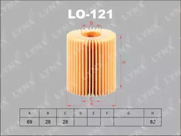 Масляный фильтр LYNXauto купить