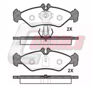 Комплект тормозных колодок, дисковый тормоз CASALS купить