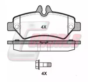 Комплект тормозных колодок, дисковый тормоз CASALS купить