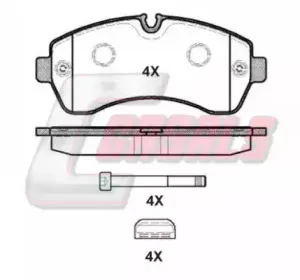 Комплект тормозных колодок, дисковый тормоз CASALS купить