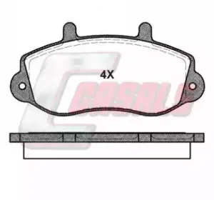 Комплект тормозных колодок, дисковый тормоз CASALS купить