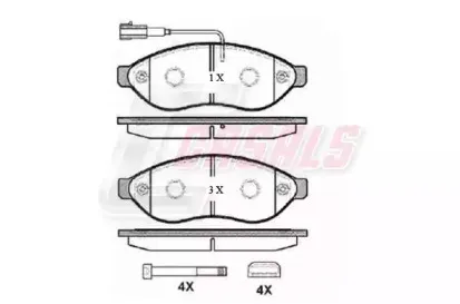 Комплект тормозных колодок, дисковый тормоз CASALS купить