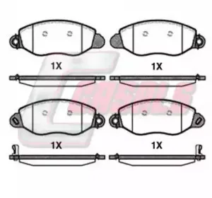 Комплект тормозных колодок, дисковый тормоз CASALS купить
