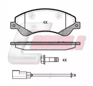 Комплект тормозных колодок, дисковый тормоз CASALS купить