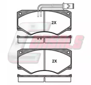 Комплект тормозных колодок, дисковый тормоз CASALS купить