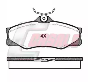 Комплект тормозных колодок, дисковый тормоз CASALS купить