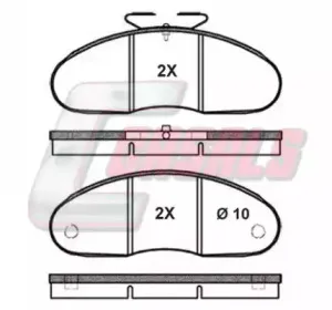 Комплект тормозных колодок, дисковый тормоз CASALS купить