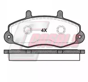 Комплект тормозных колодок, дисковый тормоз CASALS купить