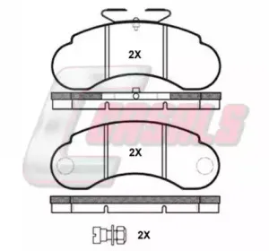 Комплект тормозных колодок, дисковый тормоз CASALS купить