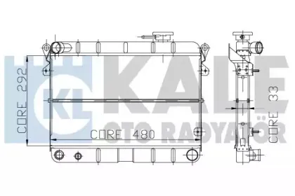 Радиатор, охлаждение двигателя KALE OTO RADYATГ–R купить