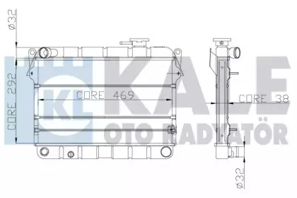 Радиатор, охлаждение двигателя KALE OTO RADYATГ–R купить