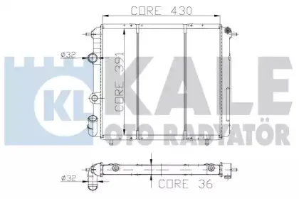 Радиатор, охлаждение двигателя KALE OTO RADYATГ–R купить