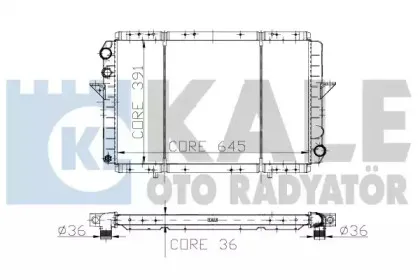 Радиатор, охлаждение двигателя KALE OTO RADYATГ–R купить