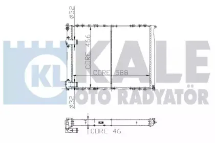 Радиатор, охлаждение двигателя KALE OTO RADYATГ–R купить