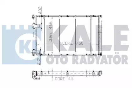 Радиатор, охлаждение двигателя KALE OTO RADYATГ–R купить