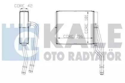 Теплообменник, отопление салона KALE OTO RADYATГ–R купить