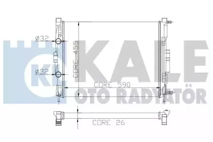 Радиатор, охлаждение двигателя KALE OTO RADYATГ–R купить