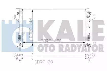 Радиатор, охлаждение двигателя KALE OTO RADYATГ–R купить