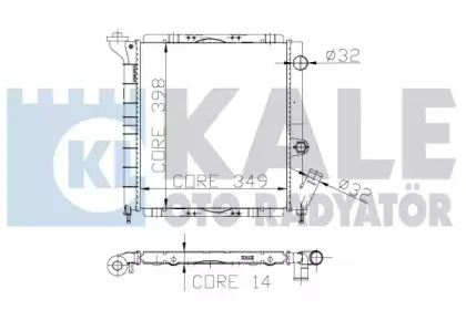 Радиатор, охлаждение двигателя KALE OTO RADYATГ–R купить