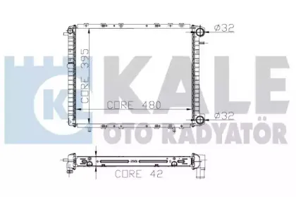 Радиатор, охлаждение двигателя KALE OTO RADYATГ–R купить