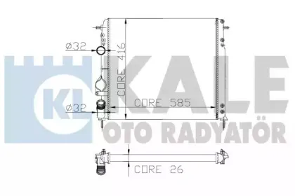 Радиатор, охлаждение двигателя KALE OTO RADYATГ–R купить