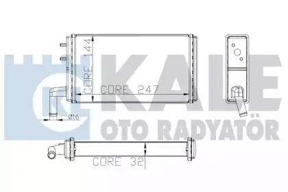 Теплообменник, отопление салона KALE OTO RADYATГ–R купить