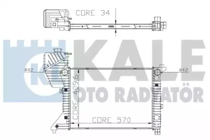 Радиатор, охлаждение двигателя KALE OTO RADYATГ–R купить