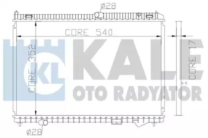 Радиатор, охлаждение двигателя KALE OTO RADYATГ–R купить