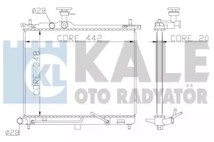 Радиатор, охлаждение двигателя KALE OTO RADYATГ–R купить