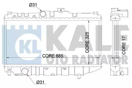 Радиатор, охлаждение двигателя KALE OTO RADYATГ–R купить
