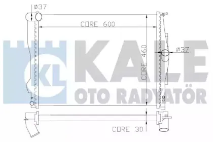 Радиатор, охлаждение двигателя KALE OTO RADYATГ–R купить