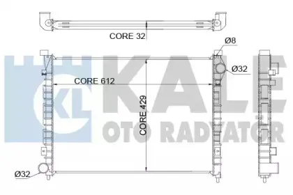 Радиатор, охлаждение двигателя KALE OTO RADYATГ–R купить