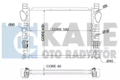 Радиатор, охлаждение двигателя KALE OTO RADYATГ–R купить