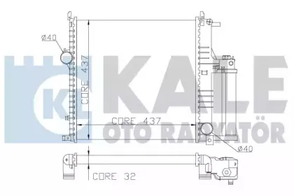 Радиатор, охлаждение двигателя KALE OTO RADYATГ–R купить