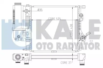 Радиатор, охлаждение двигателя KALE OTO RADYATГ–R купить