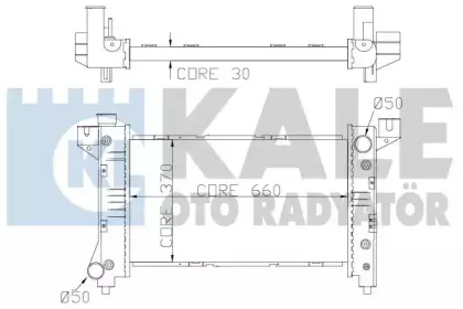 Радиатор, охлаждение двигателя KALE OTO RADYATГ–R купить