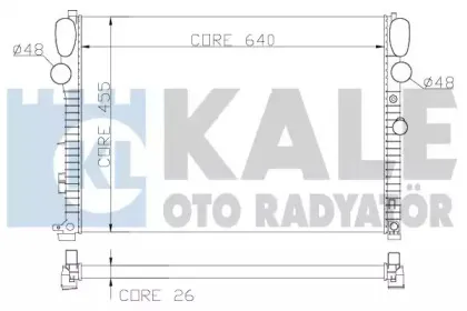 Радиатор, охлаждение двигателя KALE OTO RADYATГ–R купить