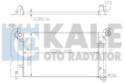 Радиатор, охлаждение двигателя KALE OTO RADYATГ–R купить