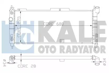 Радиатор, охлаждение двигателя KALE OTO RADYATГ–R купить