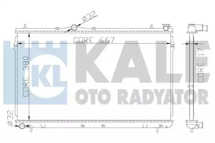 Радиатор, охлаждение двигателя KALE OTO RADYATГ–R купить