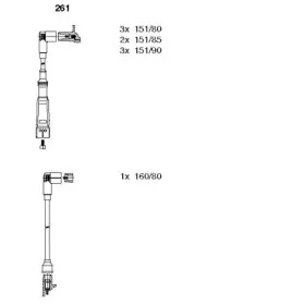 Комплект проводов зажигания BREMI купить