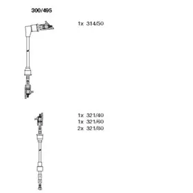 Комплект проводов зажигания BREMI купить