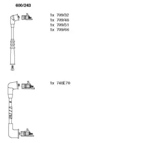 Комплект проводов зажигания BREMI купить