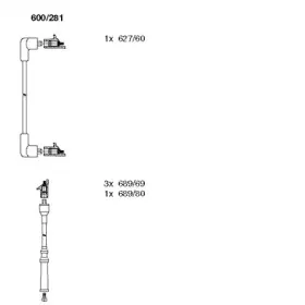 Комплект проводов зажигания BREMI купить
