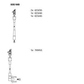 Комплект проводов зажигания BREMI купить
