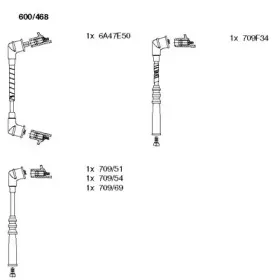 Комплект проводов зажигания BREMI купить