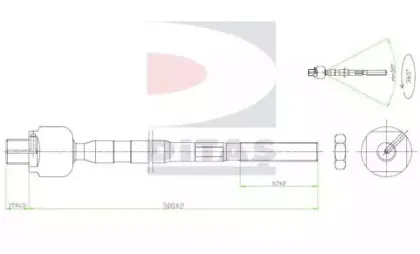 Осевой шарнир, рулевая тяга DITAS купить