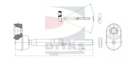 Осевой шарнир, рулевая тяга DITAS купить
