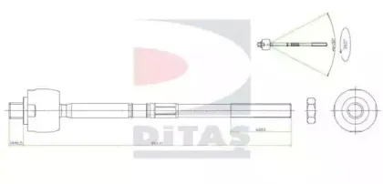 Осевой шарнир, рулевая тяга DITAS купить